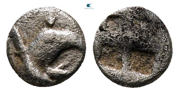 Ionia. Phokaia circa 521-478 BC. 
Tetartemorion AR

5 mm., 0,24 g.



nea...