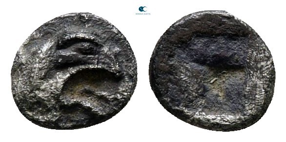 Ionia. Teos circa 460-420 BC. 
Tetartemorion AR

6 mm., 0,14 g.



very f...