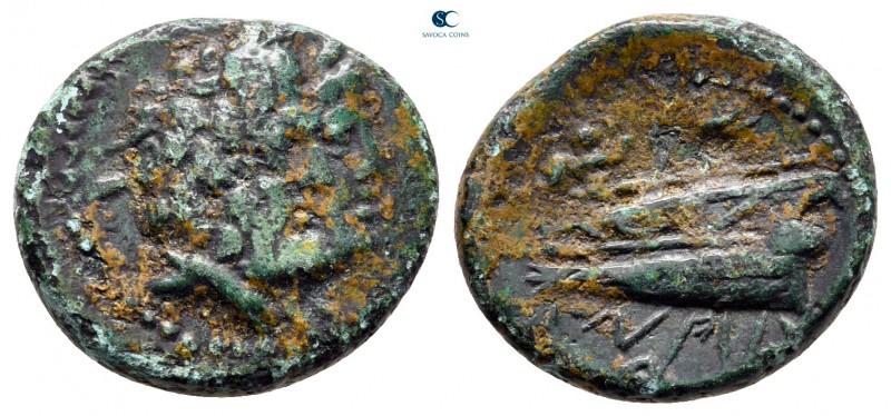 Phoenicia. Arados circa 136-51 BC. 
Bronze Æ

17 mm., 2,92 g.



nearly v...