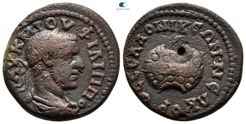 Macedon. Thessalonica. Philip I Arab AD 244-249. 
Bronze Æ

24 mm., 8,95 g.
...