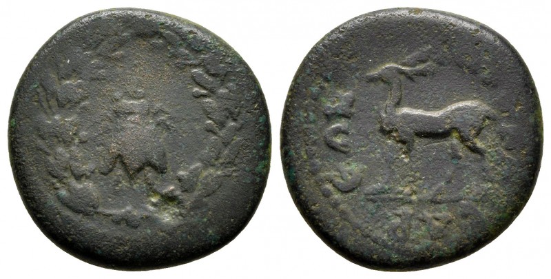 Lydia. Hierocaesarea. Pseudo-autonomous issue AD 54-138. 
Bronze Æ

18 mm., 4...