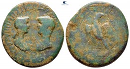 Phrygia. Apameia. Nero with Agrippina Junior AD 54-68. Bronze Æ