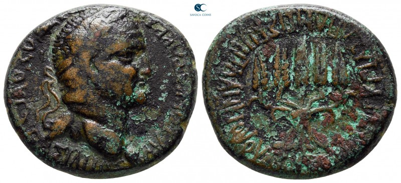 Phrygia. Apameia. Vespasian AD 69-79. 
Bronze Æ

25 mm., 11,09 g.



very...