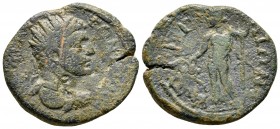 Pamphylia. Perge. Elagabal AD 218-222. Bronze Æ