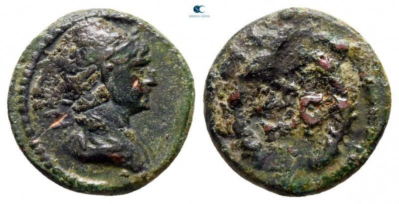 Seleucis and Pieria. Antioch. Trajan AD 98-117. 
Bronze Æ

12 mm., 1,21 g.
...