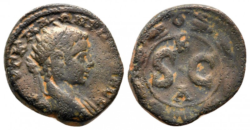 Seleucis and Pieria. Antioch. Elagabal AD 218-222. 
Bronze Æ

17 mm., 3,68 g....