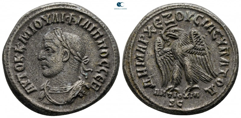 Seleucis and Pieria. Antioch. Philip I Arab AD 244-249. 
Billon-Tetradrachm

...