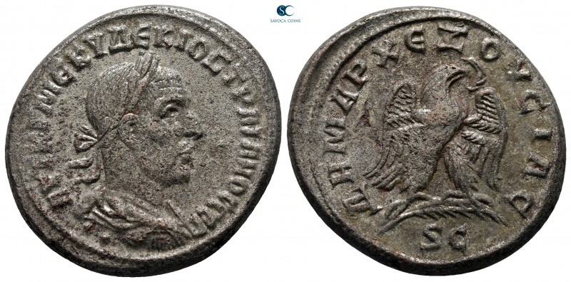 Seleucis and Pieria. Antioch. Trajan Decius AD 249-251. 
Billon-Tetradrachm

...