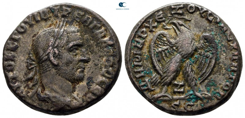 Seleucis and Pieria. Antioch. Trebonianus Gallus AD 251-253. 
Billon-Tetradrach...