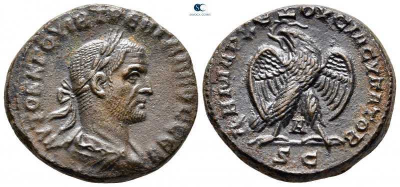 Seleucis and Pieria. Antioch. Trebonianus Gallus AD 251-253. 
Billon-Tetradrach...