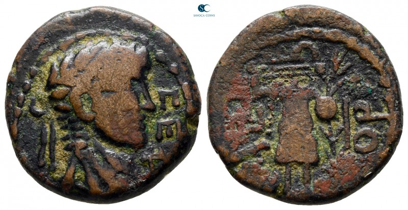 Judaea. Ascalon. Nero AD 54-68. 
Bronze Æ

20 mm., 6,12 g.



very fine