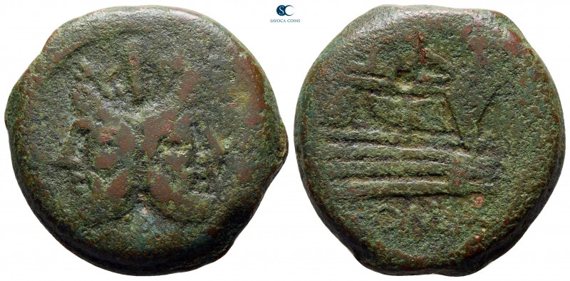 after 211 BC. Uncertain mint
As Æ

30 mm., 22,39 g.



nearly very fine