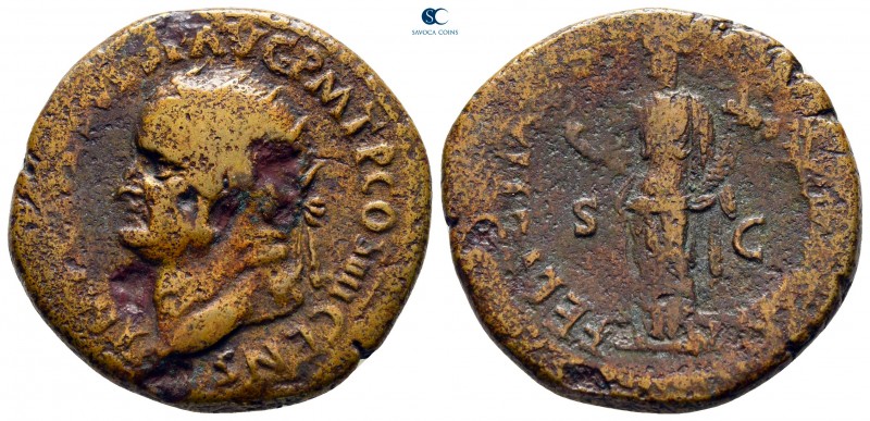 Vespasian AD 69-79. Rome
Dupondius Æ

26 mm., 11,66 g.



nearly very fin...