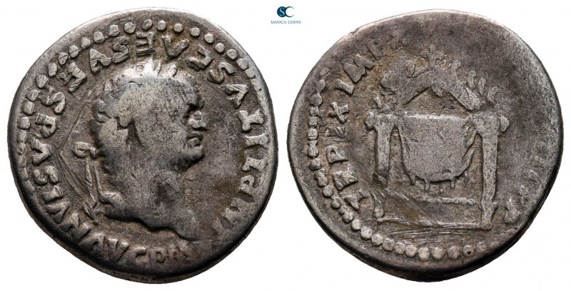 Titus, as Caesar AD 76-78. Rome
Denarius AR

17 mm., 3,16 g.



nearly ve...