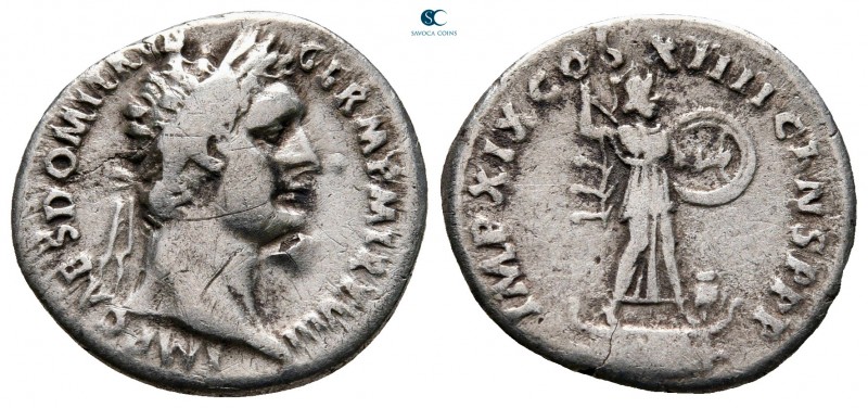 Domitian AD 81-96. Rome
Denarius AR

18 mm., 3,02 g.



nearly very fine