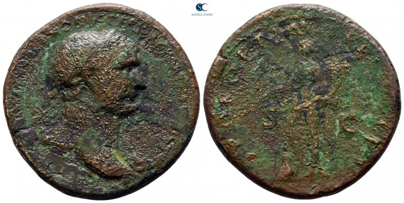 Trajan AD 98-117. Rome
Sestertius Æ

33 mm., 21,08 g.



fine