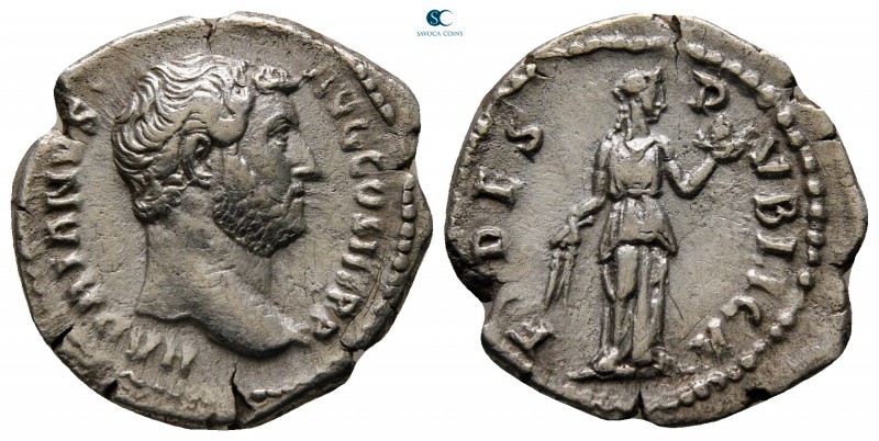 Hadrian AD 117-138. Rome
Denarius AR

20 mm., 3,27 g.



very fine