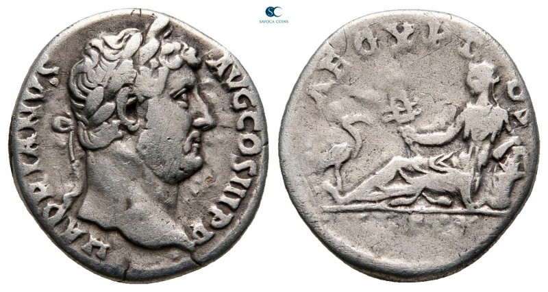 Hadrian AD 117-138. Rome
Denarius AR

17 mm., 3,16 g.



nearly very fine