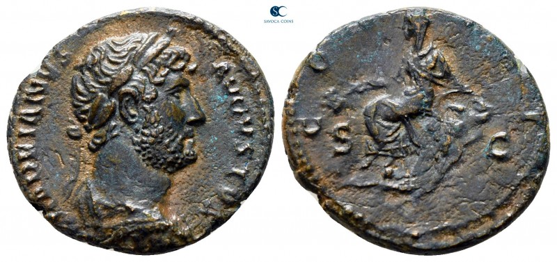 Hadrian AD 117-138. Rome
Semis Æ

19 mm., 3,41 g.



very fine