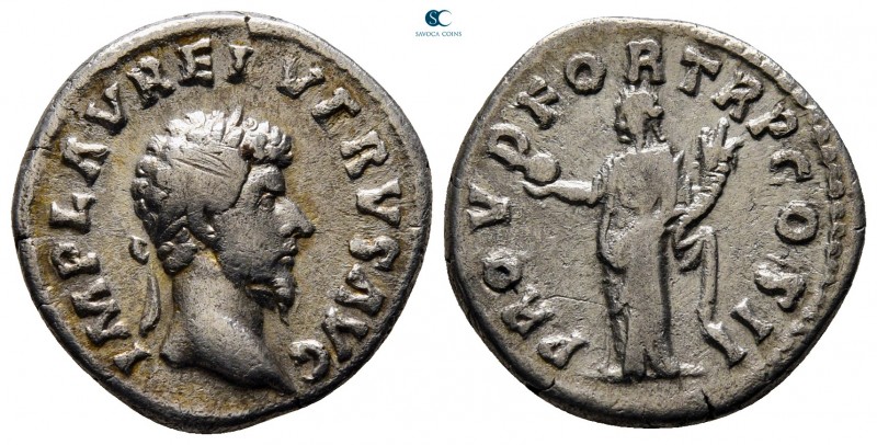 Lucius Verus AD 161-169. Rome
Denarius AR

17 mm., 3,29 g.



very fine