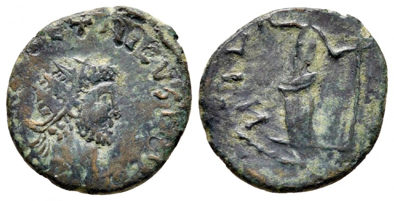 Tetricus I AD 271-274. Contemporary imitation. Uncertain mint
Antoninianus Æ
...