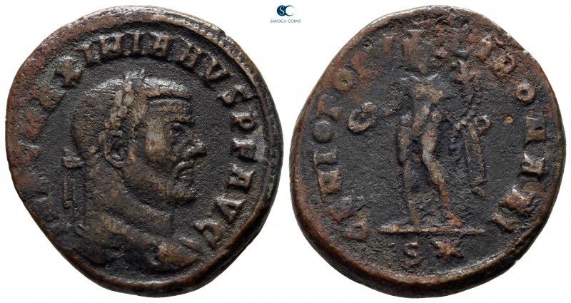 Maximianus Herculius AD 286-305. Rome
Follis Æ

28 mm., 10,13 g.



nearl...