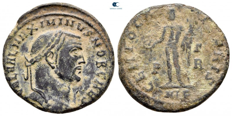 Maximinus II Daia, as Caesar AD 305-308. 
Follis Æ

25 mm., 6,43 g.



ne...