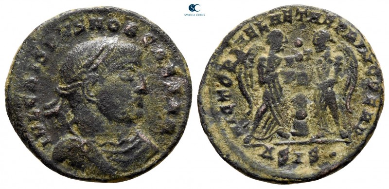 Crispus, as Caesar AD 316-326. Siscia
Follis Æ

20 mm., 2,69 g.



nearly...