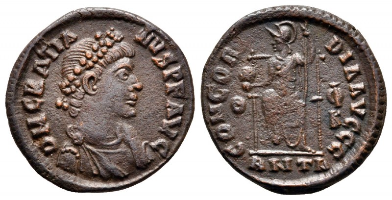 Gratian AD 375-383. Antioch
Follis Æ

18 mm., 2,43 g.



very fine