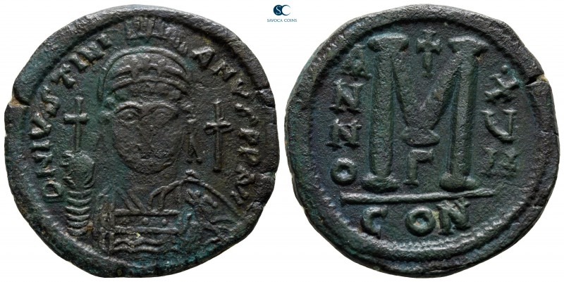 Justinian I AD 527-565. Constantinople
Follis Æ

34 mm., 20,51 g.



very...