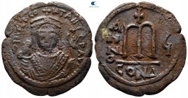 Tiberius II Constantine AD 578-582. Constantinople. Follis or 40 Nummi Æ