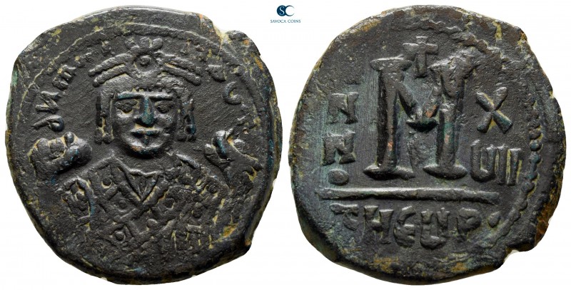Maurice Tiberius AD 582-602. Theoupolis (Antioch)
Follis or 40 Nummi Æ

28 mm...