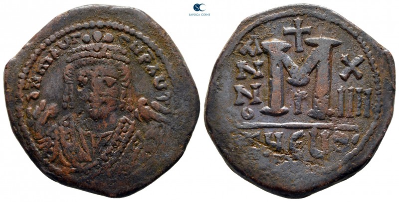 Maurice Tiberius AD 582-602. Theoupolis (Antioch)
Follis Æ

29 mm., 11,51 g....