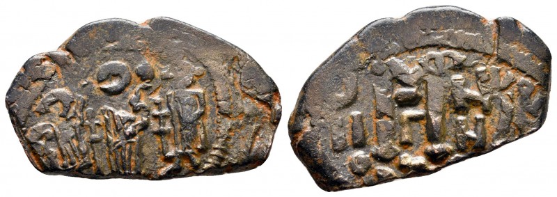Heraclius & H.Constantine & Martina AD 610-641. Cyprus
Follis or 40 Nummi Æ

...