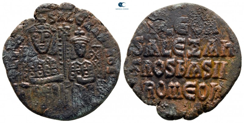 Leo VI with Alexander AD 886-912. Constantinople
Follis Æ

26 mm., 6,76 g.
...