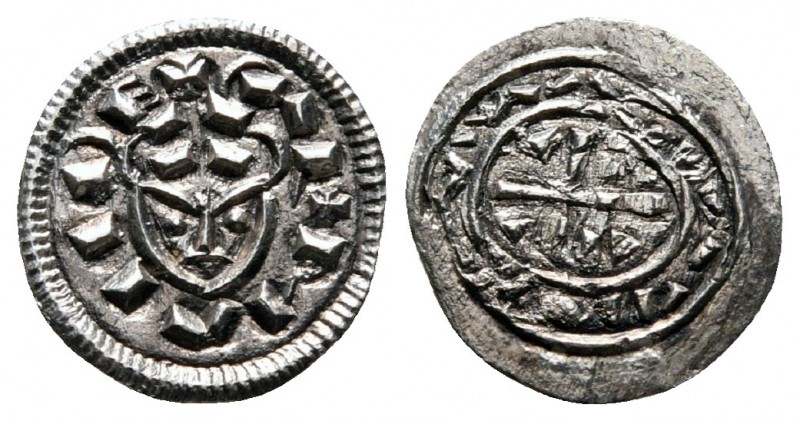 Bela II AD 1131-1141. 
Denár AR

11 mm., 0,38 g.



very fine