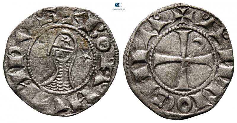 Bohemond III AD 1163-1201. Antioch
Denier BI

17 mm., 0,71 g.



very fin...