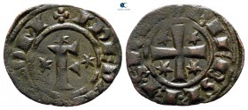 Frederico II AD 1197-1250. Kingdom of Sicily. Brindisi. Denaro Æ