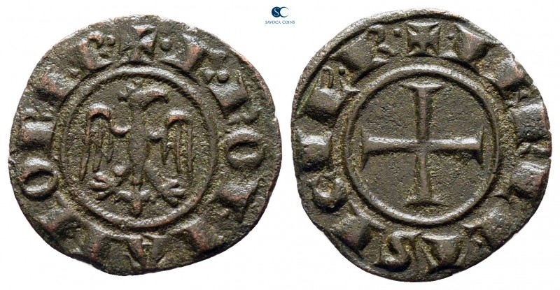 Frederico II AD 1197-1250. Kingdom of Sicily. Messina
Denaro Æ

16 mm., 0,82 ...