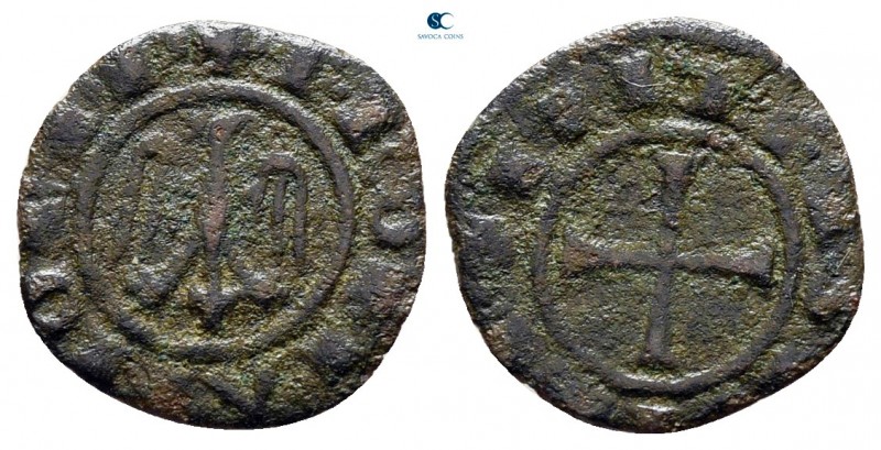 Frederico II AD 1197-1250. Kingdom of Sicily. Messina
Denaro Æ

11 mm., 0,33 ...