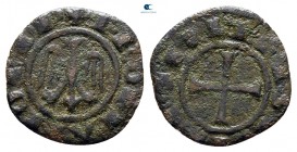 Frederico II AD 1197-1250. Kingdom of Sicily. Messina. Denaro Æ