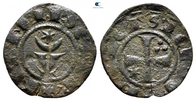 Frederico II AD 1197-1250. Kingdom of Sicily. Messina or Brindisi
Denaro BI

...
