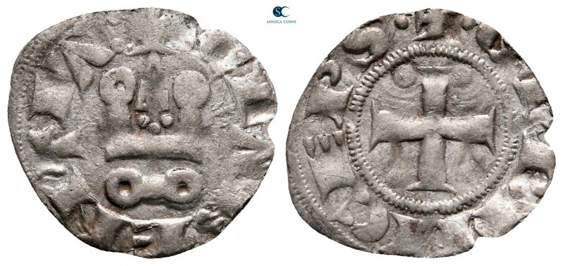 Guillaume II de Villehardouin AD 1246-1278. Glarenza
Denier BI

18 mm., 0,38 ...