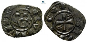 Conrad II (Conradin) AD 1254-1258. Kingdom of Sicily. Messina or Brindisi. Denaro Æ