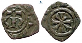 Manfredi AD 1258-1266. Kingdom of Sicily. Messina. Denaro BI