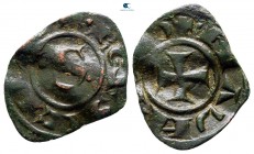 Manfredi AD 1258-1266. Kingdom of Sicily. Messina. Denaro Æ