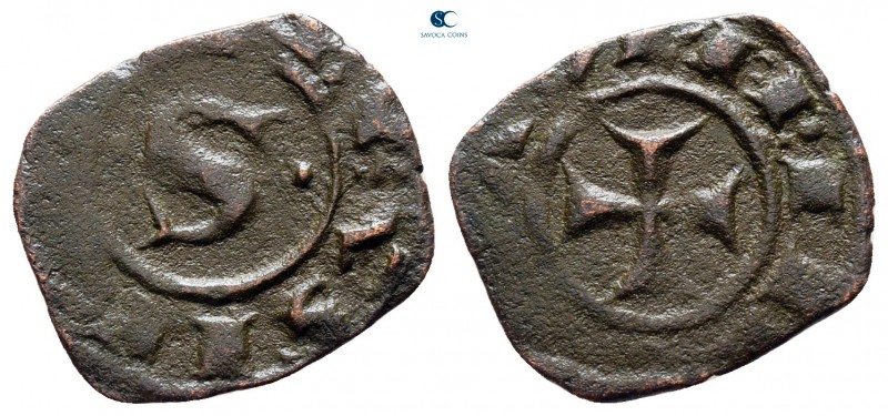 Manfredi AD 1258-1266. Kingdom of Sicily. Messina
Denaro Æ

14 mm., 0,63 g.
...