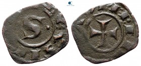 Manfredi AD 1258-1266. Kingdom of Sicily. Messina. Denaro Æ