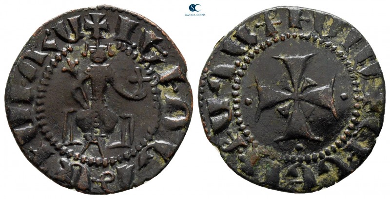 Levon IV AD 1320-1342. 
Pogh Æ

22 mm., 2,50 g.



very fine