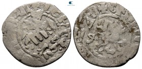 Levon IV AD 1320-1342. Overstruck with a dirham stamp. Uncertain mint. Takvorin AR